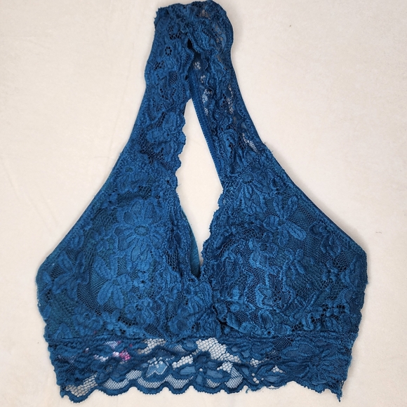 Set of 2 Lace Bralettes - Fuschia & Teal - M, S - Picture 5 of 6